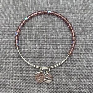 Alex and Ani ✨ Mauve Beaded Bangle Bracelet